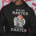 Nur Die Harten Gehen Zum Darten Gehen Zum Darten Kapuzenpullover Lustige Geschenke