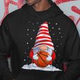 Pallacanestro Gnomo Natale Con Pallone Da Basket Felpa con cappuccio Regalos divertidos