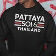 Pattaya Soi 6 Thailandia Bar Pub Party Graphic Felpa con cappuccio Regalos divertidos