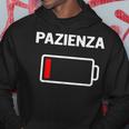 Pazienza Patience 1 Con Frasi Divertenti Low Gas Gauge Felpa con cappuccio Regalos divertidos