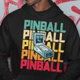 Pinball Retròintage Arcade Pinball Machine Felpa con cappuccio Regalos divertidos