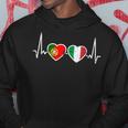 Portugal Italyintage Heartbeat Flag Portuguese Kapuzenpullover Lustige Geschenke