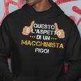 Questo É L'aspetto Di Un Macchinista Figo Felpa con cappuccio Regalos divertidos