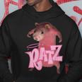Ratz Meme Divertente Topo Rosa Felpa con cappuccio Regalos divertidos