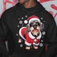 Rauhaardackel Dog Christmas Kapuzenpullover Lustige Geschenke