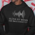 Rave Hardtekk Gabber Glück Ist Wenn Der Bass Einsetzsetzt Kapuzenpullover Lustige Geschenke