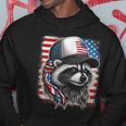 Redneck Raccoon Mullet White Trash Party Attire 4Th July Hoodie Unique Gifts