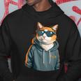 Regalo Coding Gatto Nerd Programmatore Geek Cool Felpa con cappuccio Regalos divertidos