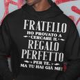 Regalo Miglior Fratello Del Mondo Super Regalo Di Natale Felpa con cappuccio Regalos divertidos