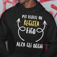 Regista Maglia Con Testo Divertente Uomo Felpa con cappuccio Regalos divertidos