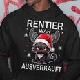 Rentier War Ausverkauft Lustiges Katzen Weihnachts Kapuzenpullover Lustige Geschenke