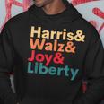 Retro Harris Walz Waltz 2024 Harris Walz Joy Liberty Hoodie Unique Gifts