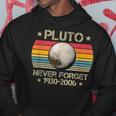 Retrointage Never Forget Pluto 1930 2006 Space Science Kapuzenpullover Lustige Geschenke