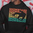 Retrointage Snowboard For Snowboarder Kapuzenpullover Lustige Geschenke