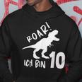 Roar Ich Bin 10 Jahre Alt 10Th Birthday T-Rex Dino Kapuzenpullover Lustige Geschenke