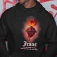 Sacro Cuore Di Gesù Con Immagine Di Preghiera Felpa con cappuccio Regalos divertidos