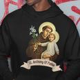 Sant'antonio Da Padova Che Tiene Gesù Cattolico Sant'antonio Felpa con cappuccio Regalos divertidos