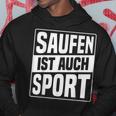 Saufen Ist Auch Sport Kapuzenpullover Lustige Geschenke