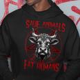 Save Animals Eat Humans Felpa con cappuccio Regalos divertidos