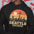 Seattle Grungeintage Skyline Kapuzenpullover Lustige Geschenke