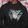 Serpiente Animal Motivo Ojos Azules Arte Serpiente Sudadera Regalos divertidos