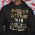 Settembre 1976Intage Maglia 48 Compleanno Anni Uomo Felpa con cappuccio Regalos divertidos