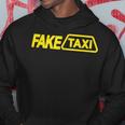 Simbolo Di Taxi Falso Divertente Del Taxi Falso Felpa con cappuccio Regalos divertidos
