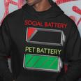 Socials Pet Battery Load Small Felpa con cappuccio Regalos divertidos
