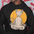 Sphynx Hairless Cat Lover Yoga Meditation Felpa con cappuccio Regalos divertidos