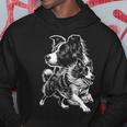 Super Cute Border Collie Cool Portrait On Chest Kapuzenpullover Lustige Geschenke