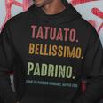 Tatuato Bellisimo Padrino Regalo Festa Del Papà Felpa con cappuccio Regalos divertidos