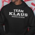 Team Klaus Proud Familie Kapuzenpullover Lustige Geschenke