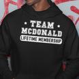 Team Mcdonald Lifetime Membership Family Cognome Felpa con cappuccio Regalos divertidos