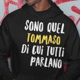 Tommaso Maglia Con Testo Divertente Uomo Ragazzo Bambino Felpa con cappuccio Regalos divertidos