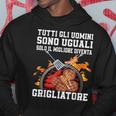 Tutti Gli Uomini Sono Uguali Grigliatore Barbecue Carbonella Felpa con cappuccio Regalos divertidos