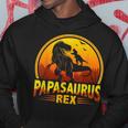 Uomo Papasaurus Rex Idea Regalo Papa Dinosauro Felpa con cappuccio Regalos divertidos
