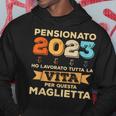 Uomo Pensione Regalo Pensionato 2023 Divertente Frasi Felpa con cappuccio Regalos divertidos
