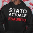 Uomo Stato Attuale Esaurito Divertente Regalo Ansia Felpa con cappuccio Regalos divertidos