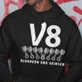 V8 Blubbern Und Grinsen Hubraum 8 Zylinder Car Lovers8 S Kapuzenpullover Lustige Geschenke