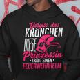 Vergiss Krönchen Princess Fireman Helmet Kapuzenpullover Lustige Geschenke