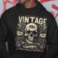 Vintage 1984 Born 1984 Birthday Skull Biker Motorcycle Kapuzenpullover Lustige Geschenke