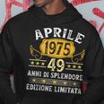 Vintage Aprile 1975 Uomo Donna Regalo 49 Anni Compleanno Felpa con cappuccio Regalos divertidos
