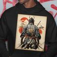 Vintage Arte Giapponese Samurai Fighter Felpa con cappuccio Regalos divertidos