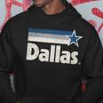 Vintage Dallas Texas City Strong Dallas Tx Blue Stripes Star Kapuzenpullover Lustige Geschenke