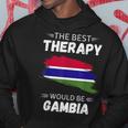 Vintage Gambia Die Beste Therapie Wäre Gambia Kapuzenpullover Lustige Geschenke