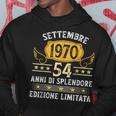 Vintage Settembre 1970 Uomo Donna Regalo 54 Anni Compleanno Felpa con cappuccio Regalos divertidos
