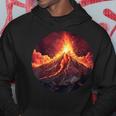Vulcano Sputafuoco Con Costume Flusso Di Lava Felpa con cappuccio Regalos divertidos