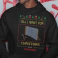All I Want For Christmas Is A Marimba Musician Ugly Sweater Hoodie Personalized Gifts