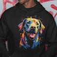 Watercolour Colourful Labrador Labbi Kapuzenpullover Lustige Geschenke