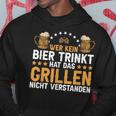 Wer Kein Bier Trinkt Grill Kapuzenpullover Lustige Geschenke